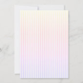 Magische Butterflies gestreept op zaterdag Kaart (Achterkant)