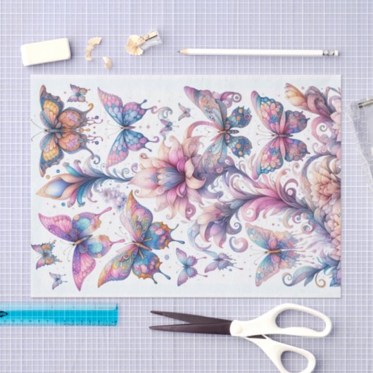 Magische Butterflies Tissuepapier (Craft)