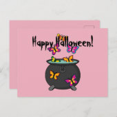 Magische Butterflies uit een Cauldron | Eigen teks Feestdagenkaart (Voorkant / Achterkant)