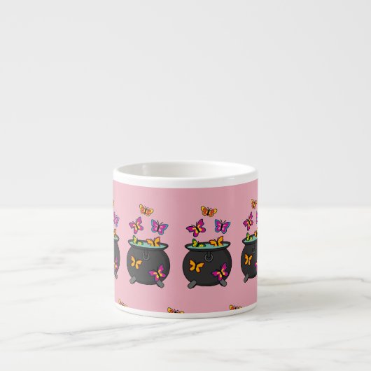 Magische Butterflies uit een Cauldron Espresso Kop (Voorkant)