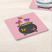 Magische Butterflies uit een Cauldron Kartonnen Onderzetters (Schuin)