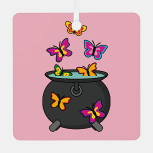 Magische Butterflies uit een Cauldron Metalen Ornament