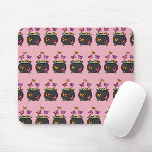 Magische Butterflies uit een Cauldron Muismat (Met muis)