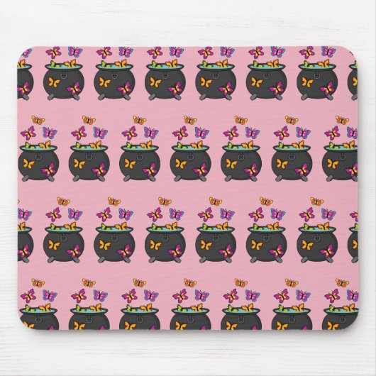 Magische Butterflies uit een Cauldron Muismat (Voorkant)