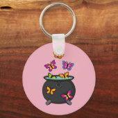 Magische Butterflies uit een Cauldron Sleutelhanger (Voorkant)