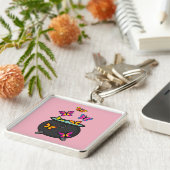 Magische Butterflies uit een Cauldron Sleutelhanger (Zijkant)