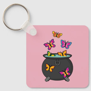 Magische Butterflies uit een Cauldron Sleutelhanger