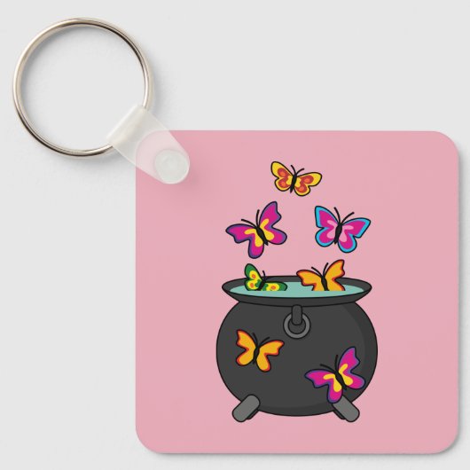 Magische Butterflies uit een Cauldron Sleutelhanger (Voorkant)