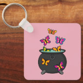 Magische Butterflies uit een Cauldron Sleutelhanger (Voorkant)