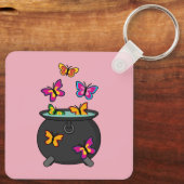Magische Butterflies uit een Cauldron Sleutelhanger (Achterkant)