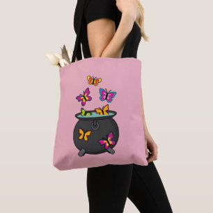 Magische Butterflies uit een Cauldron Tote Bag