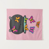 Magische Butterflies uit een Cauldron Wandkleed (Voorkant (horizontaal))