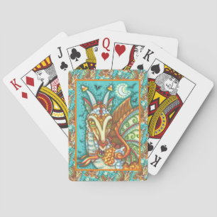 MAGISCHE CANDY CORN DRAGON, HALLOWEEN FANTASIEBEAS POKERKAARTEN