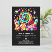 Magische Candyland kleurrijke verjaardag Kaart (Staand voorkant)