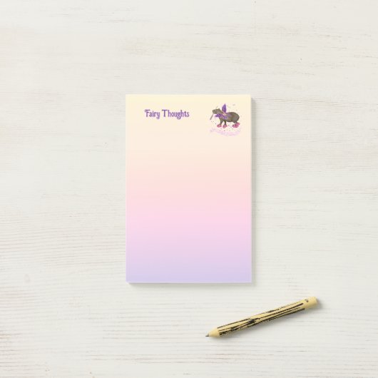 Magische capyfairy post-it® notes (Op bureau)