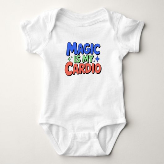 Magische Cardio Baby-outfit Romper (Voorkant)