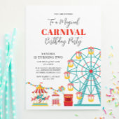 Magische carnaval Birthday Kaart