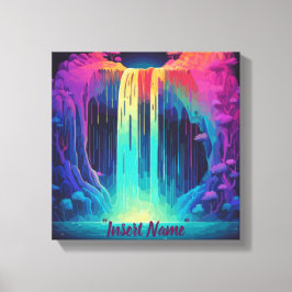 Magische cascade, boeiende sereniteit canvas afdruk