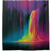 Magische cascade, boeiende sereniteit douchegordijn (Voorkant)