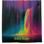 Magische cascade, boeiende sereniteit douchegordijn (Voorkant)