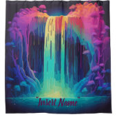 Magische cascade, boeiende sereniteit douchegordijn (Voorkant)