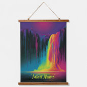Magische cascade, boeiende sereniteit hangend wandkleed (Voorkant)