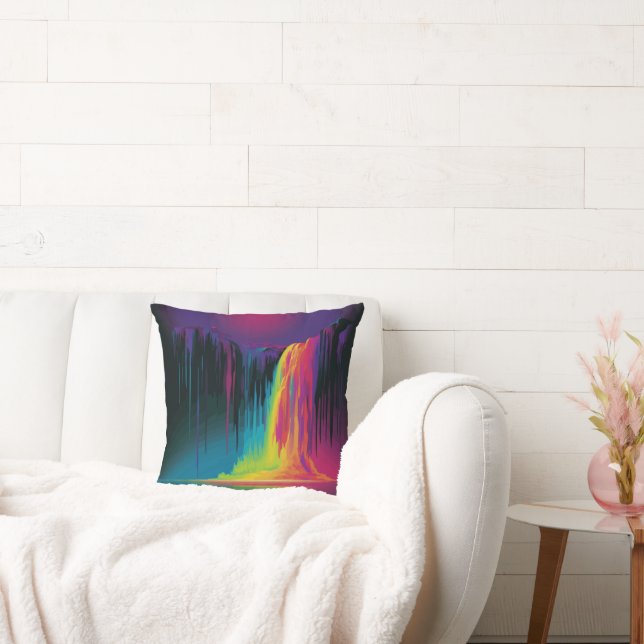 Magische cascade, boeiende sereniteit kussen (Bank)