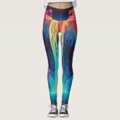 Magische cascade, boeiende sereniteit leggings (Voorkant)