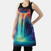 Magische cascade, boeiende sereniteit schort (Insitu)