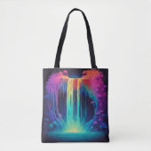 Magische cascade, boeiende sereniteit tote bag (Voorkant)