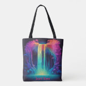 Magische cascade, boeiende sereniteit tote bag (Achterkant)