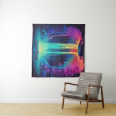 Magische cascade, boeiende sereniteit wandkleed (In Situ (horizontaal))