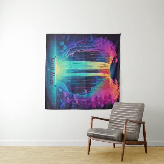 Magische cascade, boeiende sereniteit wandkleed (In Situ (horizontaal))