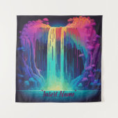 Magische cascade, boeiende sereniteit wandkleed (Voorkant)