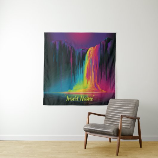 Magische cascade, boeiende sereniteit wandkleed (In situ)