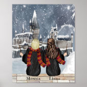 Magische Castle Wizard Portret, wizards afdrukken Poster (Voorkant)