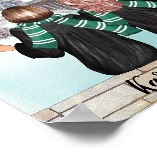 Magische Castle Wizard Portret, wizards afdrukken Poster (Hoek)