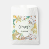 Magische caticorn verjaardag Favor Bag Bedankzakje (Voorkant)