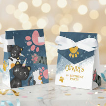 Magische caticorn verjaardag Papier Favorietendoos