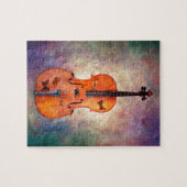 Magische cello met vlinders legpuzzel (Horizontaal)