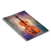 Magische cello met vlinders notitieboek (Rechterzijde)
