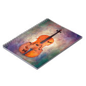 Magische cello met vlinders notitieboek (Linkerzijde)