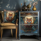 Magische Celtic Fox Moonlit Folk Art Decoupage Tissuepapier