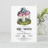 Magische Charming Mushroom Baby shower Kaart (Staand voorkant)