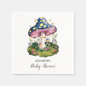 Magische Charming Mushroom Baby shower Servet (Voorkant)