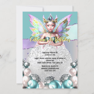 Magische Chinese fee prinses glazen bal girly Kaart