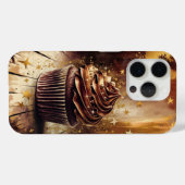 Magische chocolade cupcake met gouden sterren Case-Mate iPhone case (Achterkant (horizontaal))