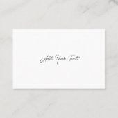 Magische Christmas Spirit Visitekaartje (Achterkant)