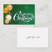 Magische Christmas Spirit Visitekaartje (Voorkant / Achterkant)