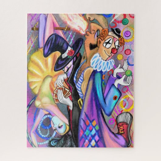Magische Circus - Cast Acrobat Magicia Fire Eater Legpuzzel (Verticaal)